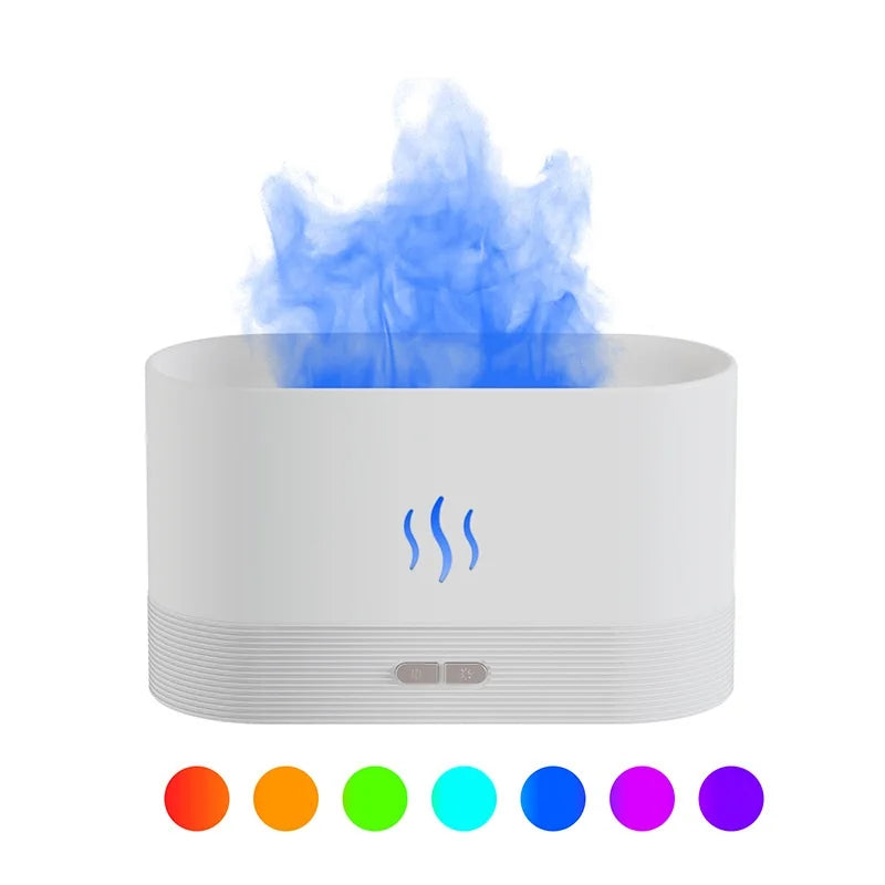 USB Aroma Diffuser Air Humidifier Ultrasonic Cool Mist Maker Air Freshener Fogger Led Essential Oil Flame Lamp Difuser Atomizer