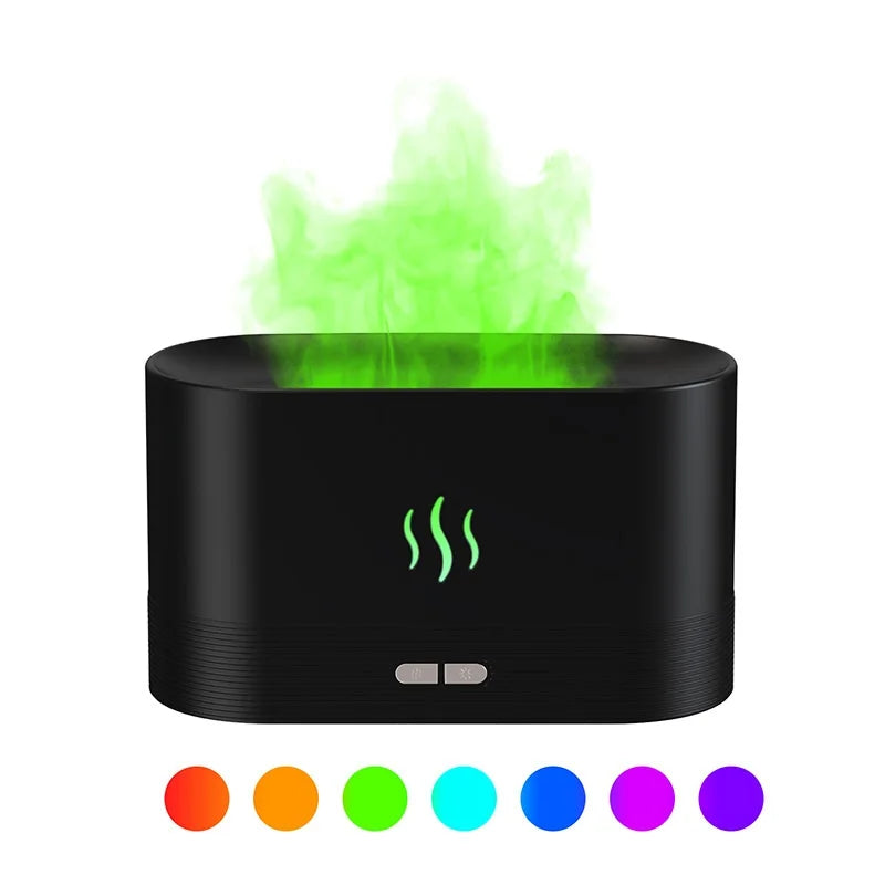 USB Aroma Diffuser Air Humidifier Ultrasonic Cool Mist Maker Air Freshener Fogger Led Essential Oil Flame Lamp Difuser Atomizer