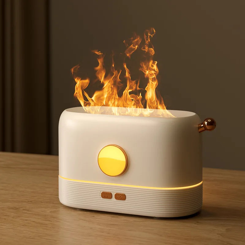 USB Aroma Diffuser Air Humidifier Ultrasonic Cool Mist Maker Air Freshener Fogger Led Essential Oil Flame Lamp Difuser Atomizer