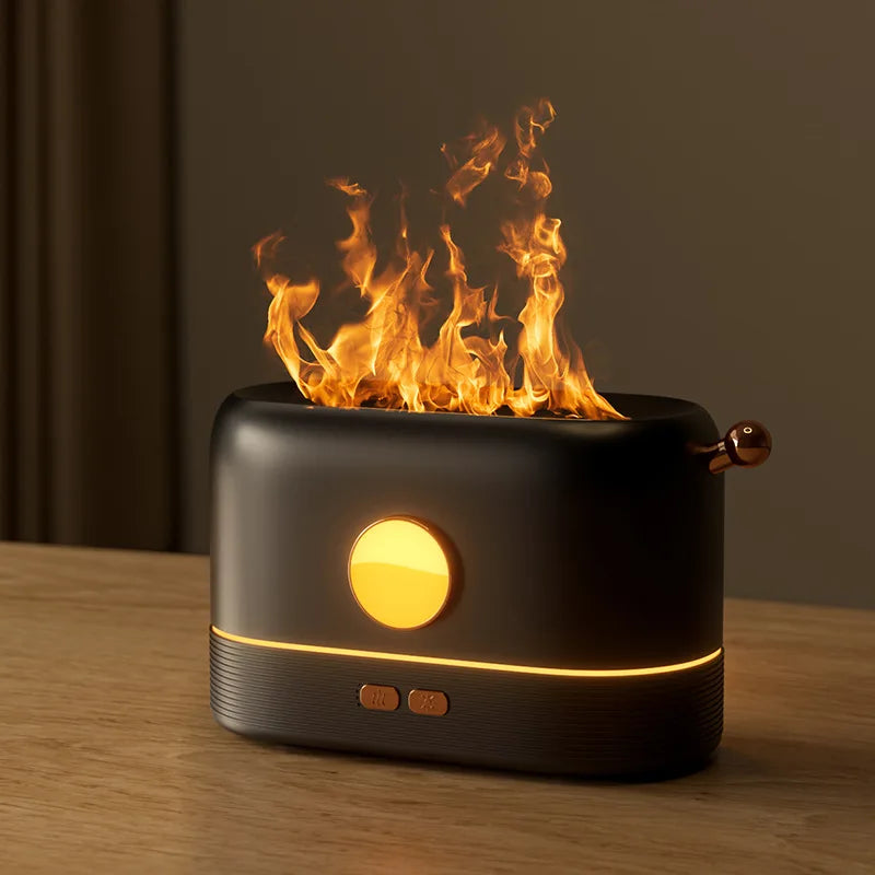 USB Aroma Diffuser Air Humidifier Ultrasonic Cool Mist Maker Air Freshener Fogger Led Essential Oil Flame Lamp Difuser Atomizer