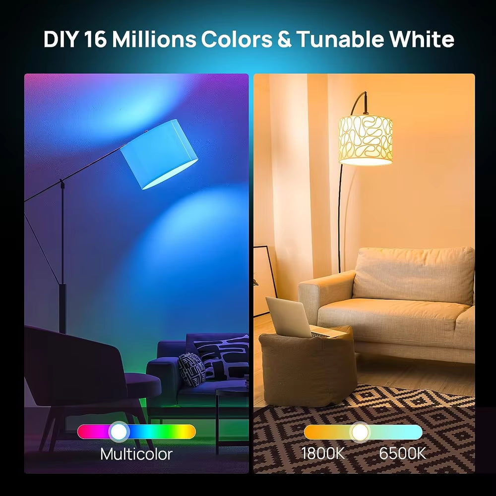 Tuya Wifi Smart Bulb Alexa Lamp 15W 18W Zigbee E27 RGB WW CW Smart Led Light Bulbs for Google Assistant Smart Life App Home Deco