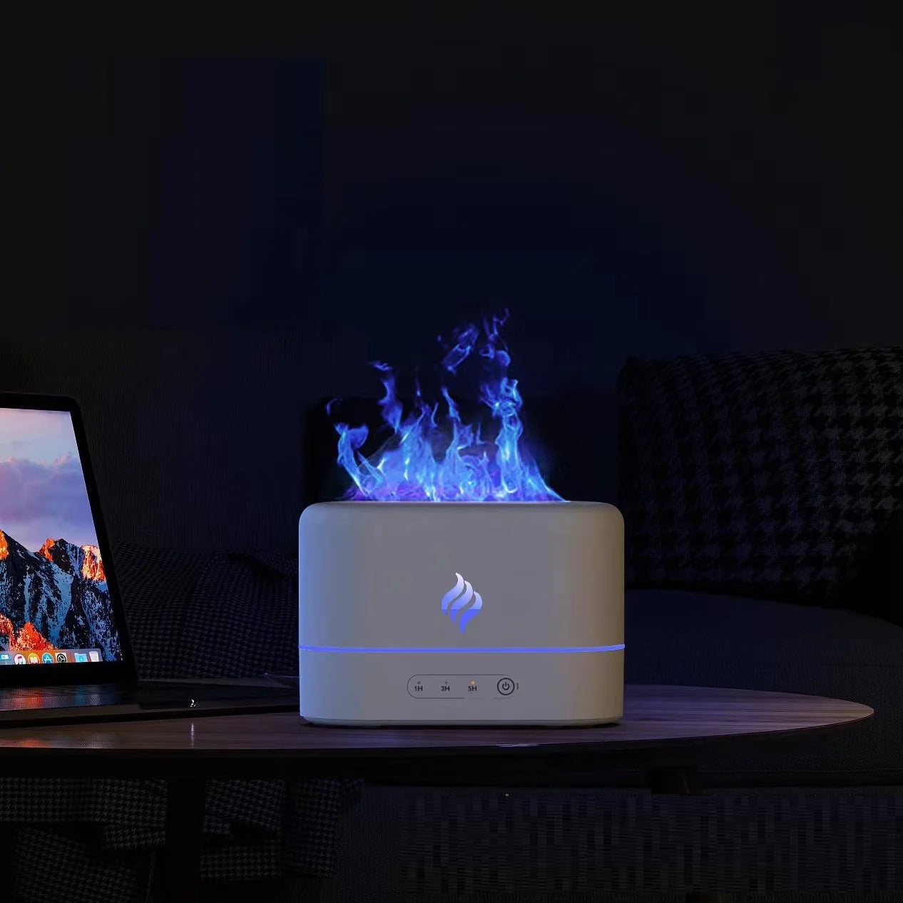 USB Aroma Diffuser Air Humidifier Ultrasonic Cool Mist Maker Air Freshener Fogger Led Essential Oil Flame Lamp Difuser Atomizer