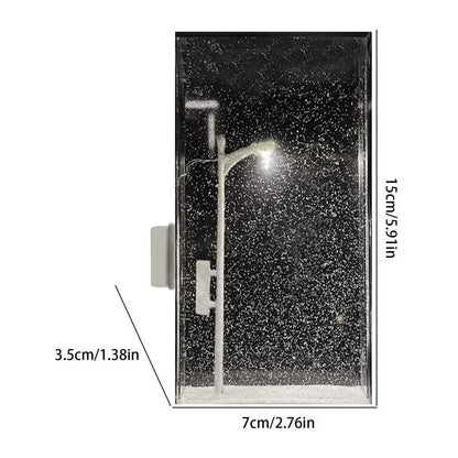Snowy Night Street Lamps Handmade Snow Night Light Material Kit Street Lamps Light-Up Kit Christmas Night Lights Decorations