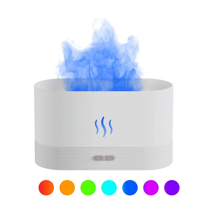 USB Aroma Diffuser Air Humidifier Ultrasonic Cool Mist Maker Air Freshener Fogger Led Essential Oil Flame Lamp Difuser Atomizer