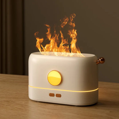 USB Aroma Diffuser Air Humidifier Ultrasonic Cool Mist Maker Air Freshener Fogger Led Essential Oil Flame Lamp Difuser Atomizer