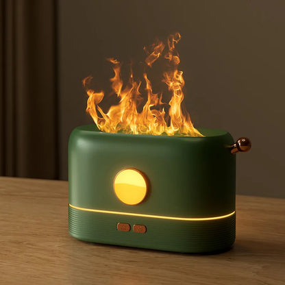 USB Aroma Diffuser Air Humidifier Ultrasonic Cool Mist Maker Air Freshener Fogger Led Essential Oil Flame Lamp Difuser Atomizer