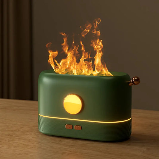 USB Aroma Diffuser Air Humidifier Ultrasonic Cool Mist Maker Air Freshener Fogger Led Essential Oil Flame Lamp Difuser Atomizer