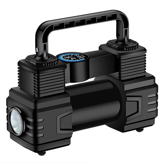 Car Tire Pump Auto Air Compressor with LED Light 12V Portable Auto Air Pump up to 150 PSI Vacuum Tire Pump Car Accessories