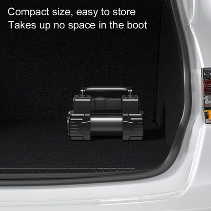 Car Tire Pump Auto Air Compressor with LED Light 12V Portable Auto Air Pump up to 150 PSI Vacuum Tire Pump Car Accessories
